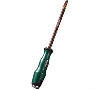 Through-Hole Screwdriver Industrial, High-Hardness Hammer-Resistant Extended Magnetic Flathead Driver for Heavy Work(C)