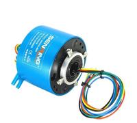 Through Hole Slip Ring 12.7mm Bore 56mm OD 2/3/4/6 Wires 2A/5A/10A Precious Metal Contacts(12.7X56mm 4CH 5A)(12.7X56mm 4CH 10A)