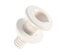 Through Hull Fitting - Yacht Through Hull Connector - Straight Floor Deck Drain for Kayak Yachts Boats, Deck Drainage Supplies