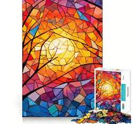 Through The Branches Jigsaw Puzzle 1000 Piece for Adults Strong Logic Toy Anxiety Relief Clear Edge Festival Gift (38x26cm)