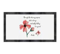 'Through The Dancing Poppies Stole A Breeze' Pet Feeding Mat (PM00029831)
