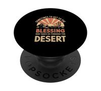 Through The Desert To The Blessing, God Christian PopSockets Adhesive PopGrip