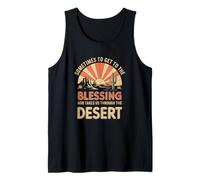 Through The Desert to The Blessing, God Christian Tank Top