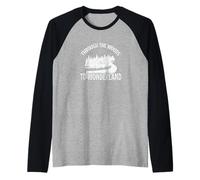Through The Woods to Wonderland Raglan Baseball Tee