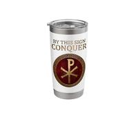 Through This Sign Constantine the Great Chi Rho Stainless Steel Insulated Tumbler