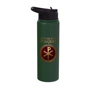 Through This Sign Constantine the Great Chi Rho Stainless Steel Insulated Water Bottle