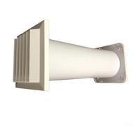 Through Wall Ventilation Duct With Adjustable Length And Fly Screen, Condensation Damp Control Passive Wall Intake Vent Grille Kit, 14Cm, For Passive Fresh Air Anti Draught