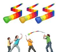 Throw and Catch Balls, Balls with Rainbow Tail, Fun Throw and Catch Game for Kids Adults Indoor Playground School Beach Backyard Activities