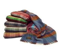 Throw Blanket 100% Pure Recycled All Wool Random Picnic Rug 120x150cm Multi