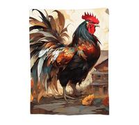 Throw Blanket 100x150cm Soft Cozy Flannel Blanket, Lightweight Fuzzy Warm Washable Blankets and Throws for Sofas Bed Chair Couch Car Fall Autumn Decor Gift, All Seasons for Home Office Ruler 14-132