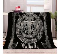 Throw Blanket 150x200 cm Viking Axe Shields Super Soft Flannel Fleece Blanket Fluffy Warm Throw Sofa Bed Blanket Bedspread Over Bed Settee