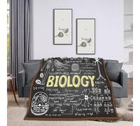 Throw Blanket 60x80 Inch,Biology Education Cozy Soft Lightweight Fuzzy Flannel Blanket Suitable for Couch Bed Sofa Living Room in All Seasons