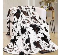 Throw Blanket 70x100cm Fluffy Blankets Sofa Bed Aviation Blanket Ultra Soft Lightweight Breathable Bed Throw for Summer and Winter, Elegant Home Decor Luxury Highland Cattle Black Brown