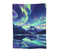 Throw Blanket 75x100cm Soft Cozy Flannel Blanket, Lightweight Fuzzy Warm Washable Blankets and Throws for Sofas Bed Chair Couch Car Fall Autumn Decor Gift, All Seasons for Home Office Mountain 14-1048