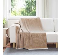 Throw Blanket Camel 150 x 200 cm Fleece