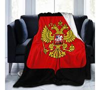Throw Blanket Coat Of Arms Of The Russian Federation Blankets Decorative Bedspread Soft Fleece Blanket For Bed Camping Living Room M
