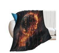 Throw Blanket Cool Outer Space Planet Galaxy Cosmic Watercolor Universe Planet Pattern Fleece Blanket Vintage Blankets Comfort Bedspread For Chair Bedroom Outdoor L