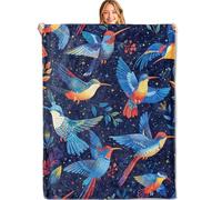 Throw Blanket Cute Birds Warm Blanket Anti Pilling Throw For Car Travel Couch 100x125cm
