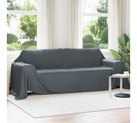 Throw Blanket Dark Grey Fleece 270x350 cm Ultra Soft Lightweight Home Decor XL