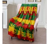 Throw Blanket Design Herbal Legal Color Grass Relax Plant Ornament Abstract Textures Addiction Fleece Blanket Funny Blankets Soft Bedspread For Chair Bed Living Room S