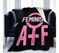 Throw Blanket Feminism Flannel Throw Comfort Bedspread Vintage Fleece Blanket For Living Room Bed Sofas M