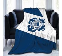 Throw Blanket Flag Of The United States Coast Guard Auxiliary Flannel Throw Decorative Fleece Blanket Comfort Blankets For Sofas Living Room Bed S