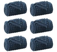 Throw Blanket Black 270 x 240 cm Fleece