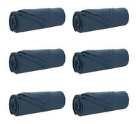 vidaXL Throw Blankets 6 pcs Navy Blue 280 x 210 cm Fleece