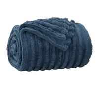 Throw Blanket Grey Fleece 150x200 cm Lightweight Plush Cozy Home Decor UltraSoft