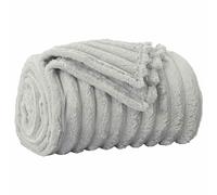 Throw Blanket Black 150 x 130 cm Fleece