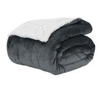 Throw Blanket Camel 130 x 150 cm Fleece