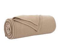 Throw Blanket Camel 240 x 220 cm Fleece