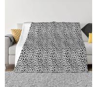 Throw Blanket for Couch - Black Leopard Print A Soft Lightweight Cozy Plush Warm Throw Blanket, Comfy Fuzzy Flannel Blanket & Throws for Sofa and Bed All Season