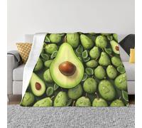 Throw Blanket for Couch Cozy Warm Fuzzy Plush Thick Soft Blankets Cartoon and playful avocado Blanket All Seasons Lightweight Flannel Fleece Throw Blankets for Bed Sofa Bedroom Living Room 40"x30"