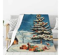 Throw Blanket for Couch Sofa and Bed - Christmas Naughty Santa's Elves Super Soft Lightweight Comfy Fuzzy Throw Blanket, Cozy Plush Warm Flannel Blanket & Throws for All Season