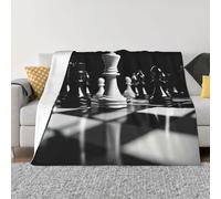 Throw Blanket for Couch Super Soft Cozy Bed Blanket Ultra-Soft Micro black and white chess Blankets for All Season Warm Lightweight Fleece Throw Blankets for Sofa Bedroom Living Room 40"x30"