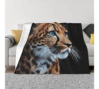 Throw Blanket for Couch Super Soft Cozy Bed Blanket Ultra-Soft Micro Cool Cheetah Leopard Blankets for All Season Warm Lightweight Fleece Throw Blankets for Sofa Bedroom Living Room 80"x60"