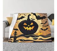 Throw Blanket for Couch Super Soft Cozy Bed Blanket Ultra-Soft Micro Halloween Flying Bats Blankets for All Season Warm Lightweight Fleece Throw Blankets for Sofa Bedroom Living Room 40"x30"