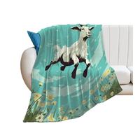 Throw Blanket for Couch Super Soft Cozy Blankets for Women Goat Frolic Personalized Flannel Throw Blankets Luxury Bed Blanket for Couch Bed and Office 40x50 Inches