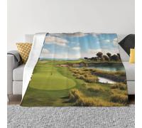 Throw Blanket for Couch Ultra-Soft Micro Fleece Blankets Golf Course Blanket Warm Cozy Thick Throws Lightweight Flannel Fuzzy Blankets for Bed Living Room Sofa Home Decor All Season 80"x60"