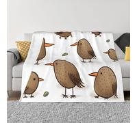 Throw Blanket for Couch Ultra-Soft Micro Fleece Blankets Kiwi Birds Cute Blanket Warm Cozy Thick Throws Lightweight Flannel Fuzzy Blankets for Bed Living Room Sofa Home Decor All Season 80"x60"