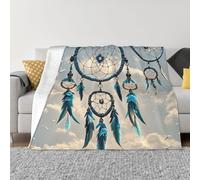 Throw Blanket for Couch Ultra-Soft Micro Fleece Blankets Native Dream Catcher Blanket Warm Cozy Thick Throws Lightweight Flannel Fuzzy Blankets for Bed Living Room Sofa Home Decor All Season 50"x40"