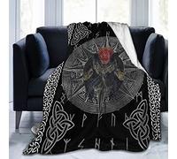 Throw Blanket for Couch Vikings Black Crow Super Soft Cozy Micro Fleece Blanket Novelty Fluffy Bed Plush Lightweight Warm Blankets for All Seasons 60"X50"
