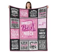 Throw Blanket for Niece 60"x50" - Gift from Auntie or Uncle for Birthday, Graduation - To My Niece Blanket