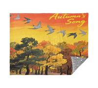 Throw Blanket For Sofa Hello Fall Autumn Tree Bird Orange Sofa Throws 50x70 Inches