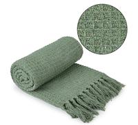 Throw Blanket for Sofas Bed Runner Honeycomb Waffle Soft Cotton Honeycomb