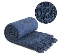 Throw Blanket for Sofas Bed Runner Honeycomb Waffle Soft Cotton Honeycomb