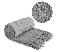 Throw Blanket for Sofas Bed Runner Honeycomb Waffle Soft Cotton Honeycomb