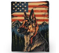 Throw Blanket Germans Shepherds Dog Bedspread Comfort Blankets Warm Fleece Blanket For Living Room Camping Outdoor S