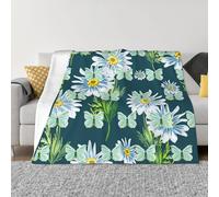 Throw Blanket Green Butterfly Blankets Cosy Fleece Blanket Vintage Bedspread For Camping Settees Bedroom S